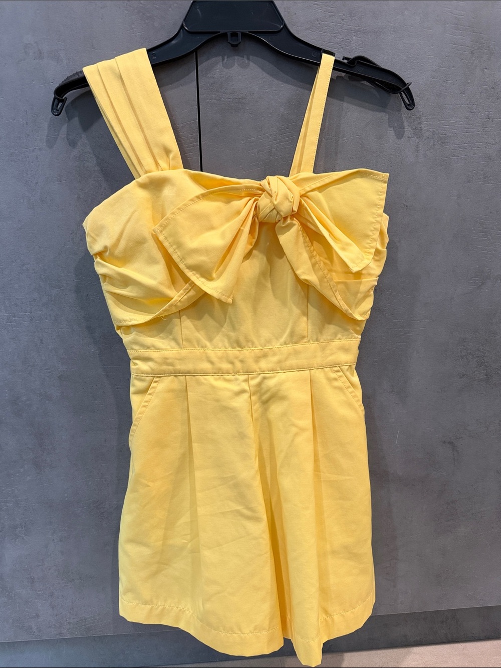 Habitual Yellow Bow-Front romper